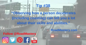 Observing decelerations and reactions to deceleration (as opposed to simply reacting to) is invaluable in preventing traffic congestion and preventing accidents.