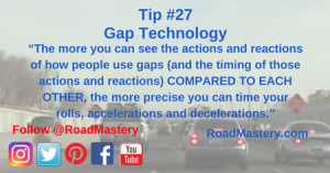 Mastering observing others’ reactions to others reactions is a very advanced fuel efficiency technique that reduces traffic congestion and prevents accidents.