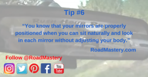 Properly adjusted mirrors helps prevent blind spot accidents, makes for easier lane changes and reduces surprises.